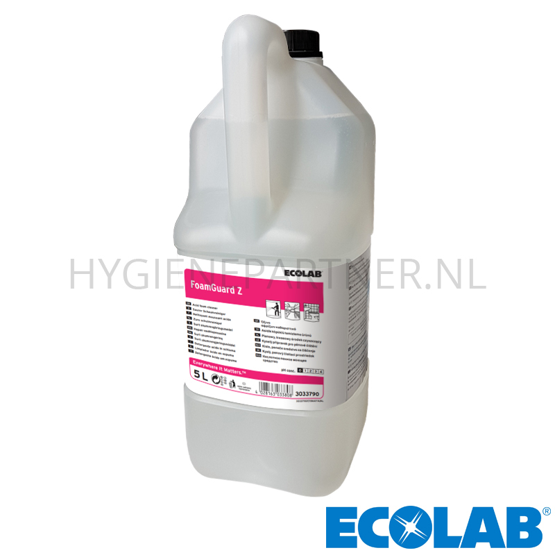 RD051019 Ecolab FoamGuard Z vloeibaar zuur reinigingsmiddel doos 2x5 liter